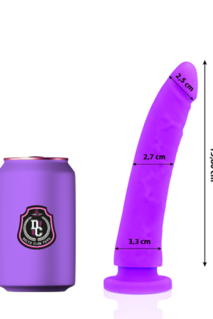DELTA CLUB - DILDO REALISTA LILA SILICONA MEDICA 17 CM -O- 3 CM