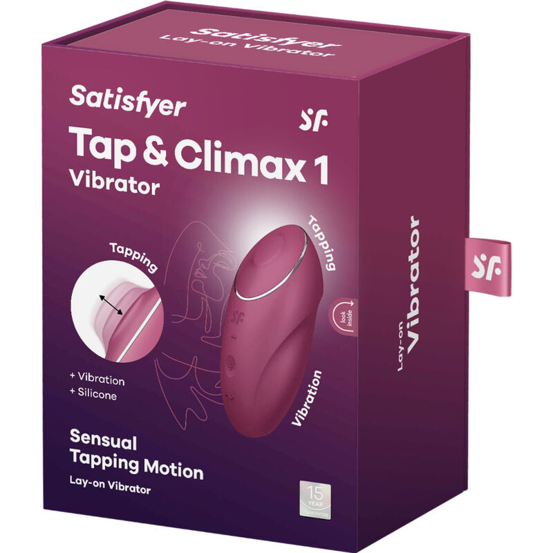 SATISFYER - TAP & CLIMAX 1 VIBRADOR LAY-ON ROJO - Imagen 4