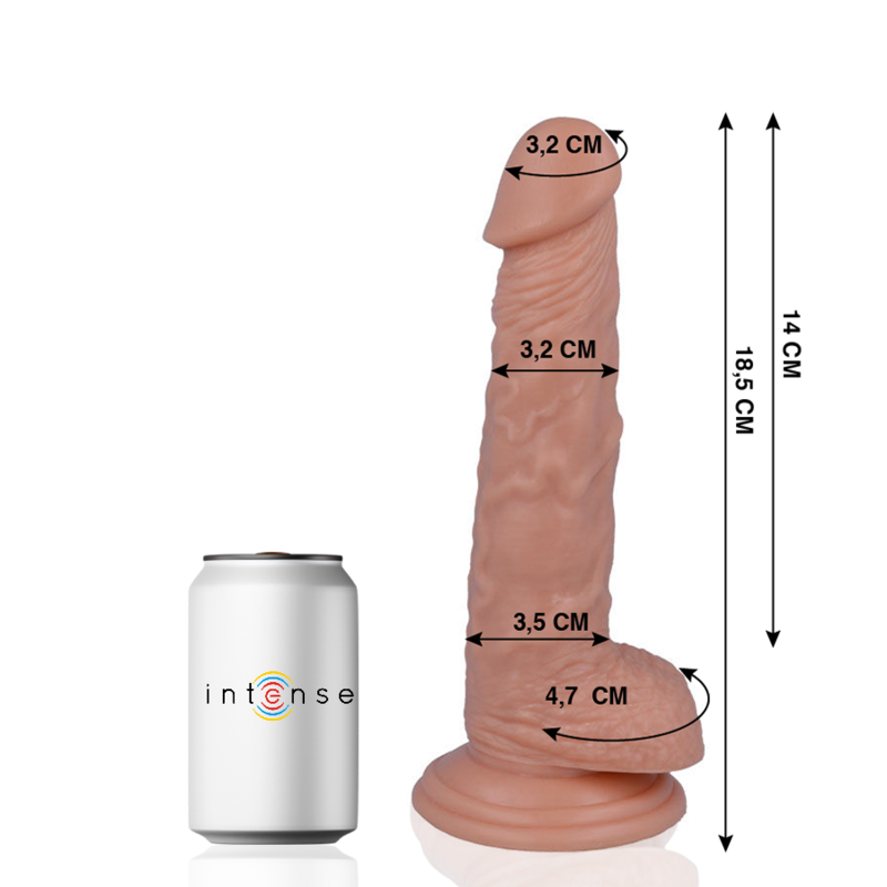 MR INTENSE - 13 PENE REALÍSTICO 18.5 CM -O- 3.2 CM - Imagen 4