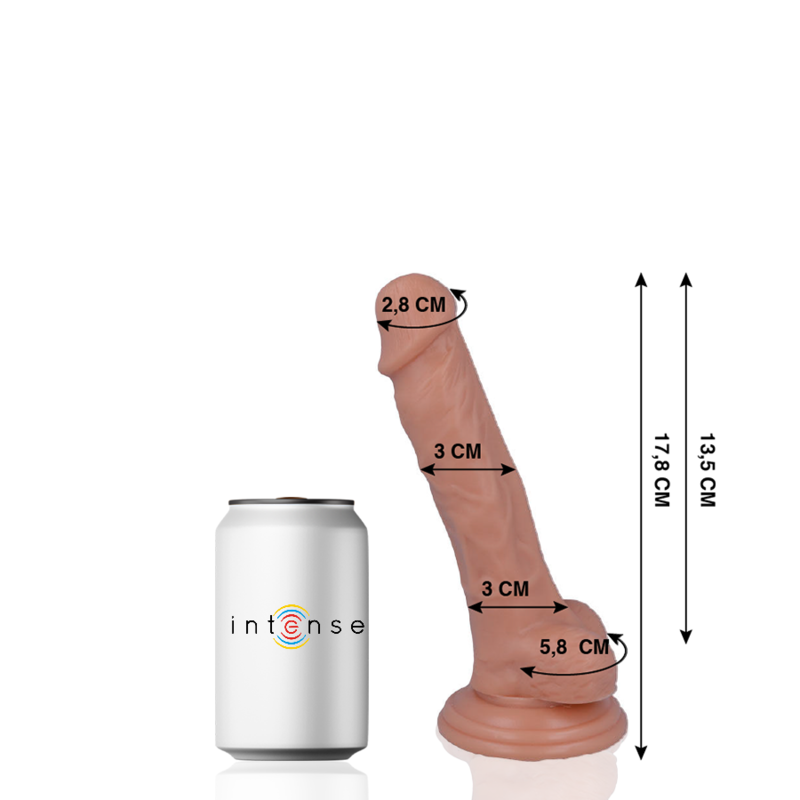 MR INTENSE - 9 PENE REALÍSTICO 17.8 CM -O- 3 CM - Imagen 7