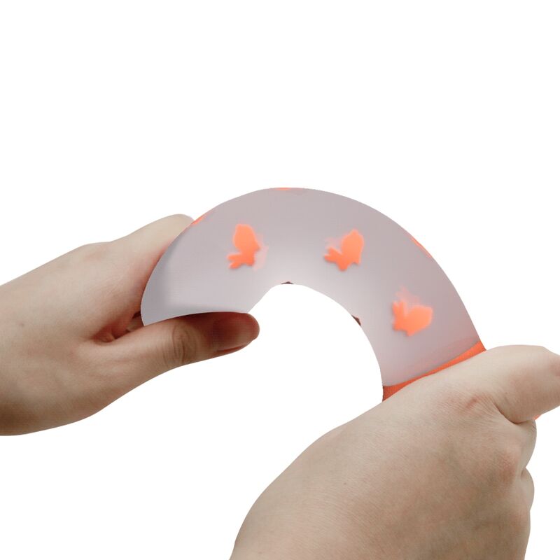 PRETTY LOVE - MAGICAL NIGHTFALL DILDO SIN VIBRACIÓN LUMINOSO NARANJA - Imagen 3