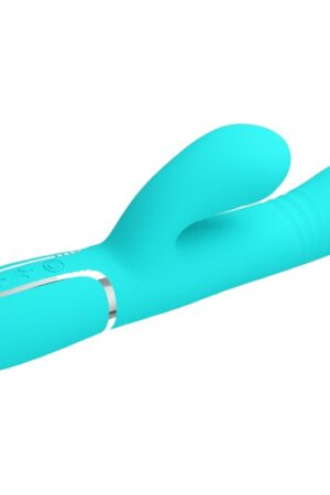 PRETTY LOVE - VIBRADOR PUNTO G MULTIFUNCIÓN VERDE AGUA