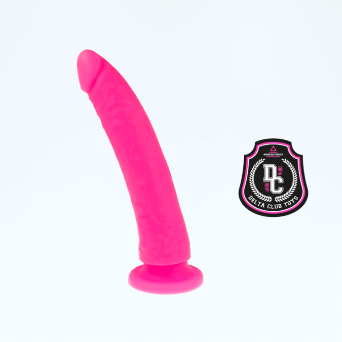 DELTA CLUB - DILDO REALISTA ROSA SILICONA MEDICA 17 CM -O- 3 CM - Imagen 4
