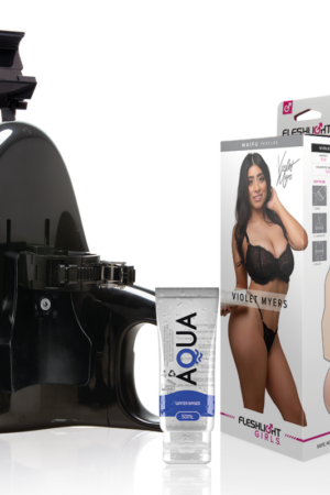 FLESHLIGHT - VIOLET MYERS WAIFU + UNIVERSAL LAUNCH + LUBRICANTE AQUA QUALITY 50 ML