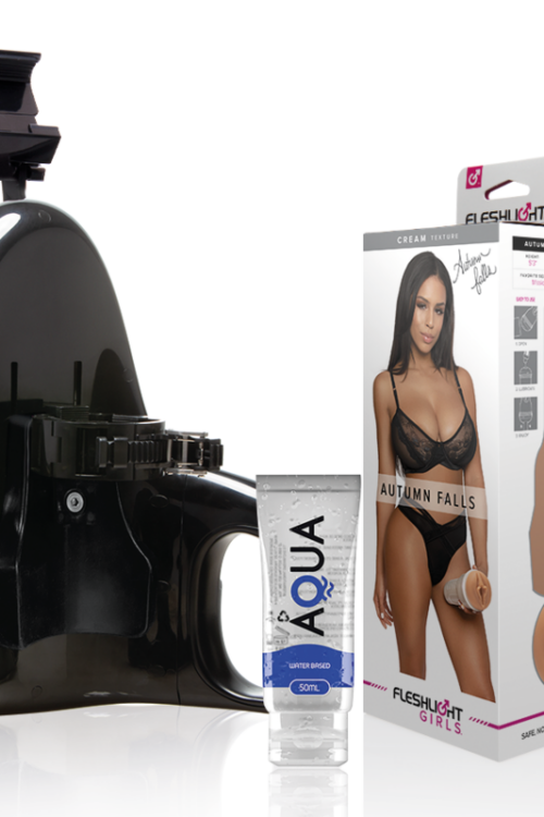 FLESHLIGHT – AUTUMN FALLS CREAM TEXTURE VAGINA + UNIVERSAL LAUNCH + LUBRICANTE AQUA QUALITY 50 ML