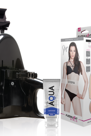 FLESHLIGHT - VAGINA STOYA DESTROYA + UNIVERSAL LAUNCH + LUBRICANTE AQUA QUALITY 50 ML
