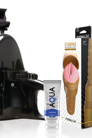 FLESHLIGHT - PINK LADY STAMINA TRAINING UNIT + UNIVERSAL LAUNCH + LUBRICANTE AQUA QUALITY 50 ML