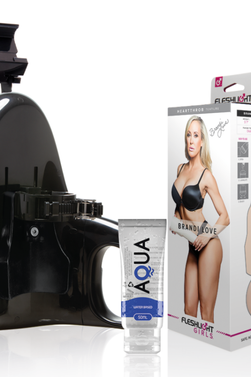 FLESHLIGHT – BRANDI LOVE VAGINA + UNIVERSAL LAUNCH + LUBRICANTE AQUA QUALITY 50 ML