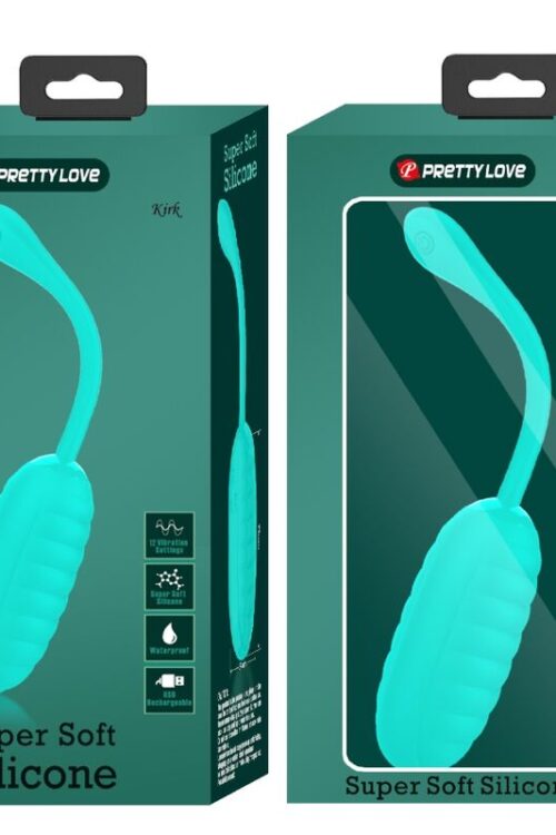 PRETTY LOVE – KIRK HUEVO VIBRADOR RECARGABLE VERDE AGUA