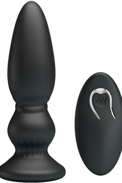 MR PLAY – VIBRADOR POTENTE CONTROL REMOTO ANAL PLUG NEGRO