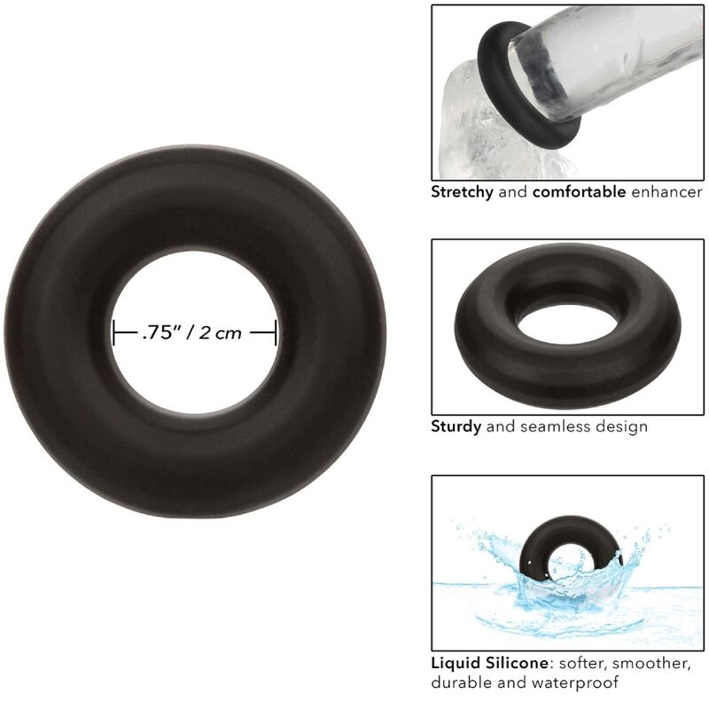 CALEXOTICS - ALPHA ANILLO PROLONG MEDIO NEGRO - Imagen 2