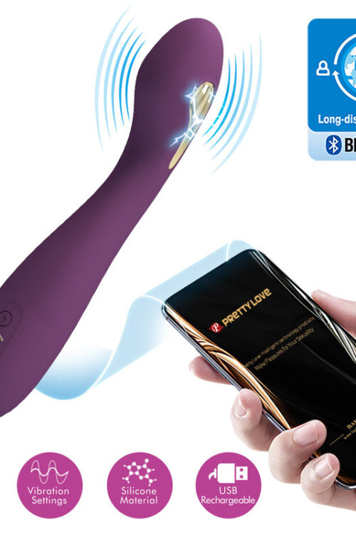 PRETTY LOVE – HECTOR VIBRADOR ELECTROSHOCK POR CONTROL POR APP LILA