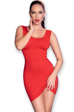 CHILIROSE - CR 4622 VESTIDO ROJO S/M