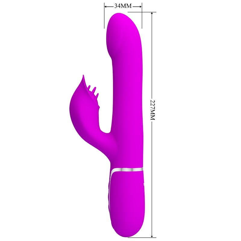 PRETTY LOVE - VIBRADOR RABBIT PERLAS VIOLETA - Imagen 7