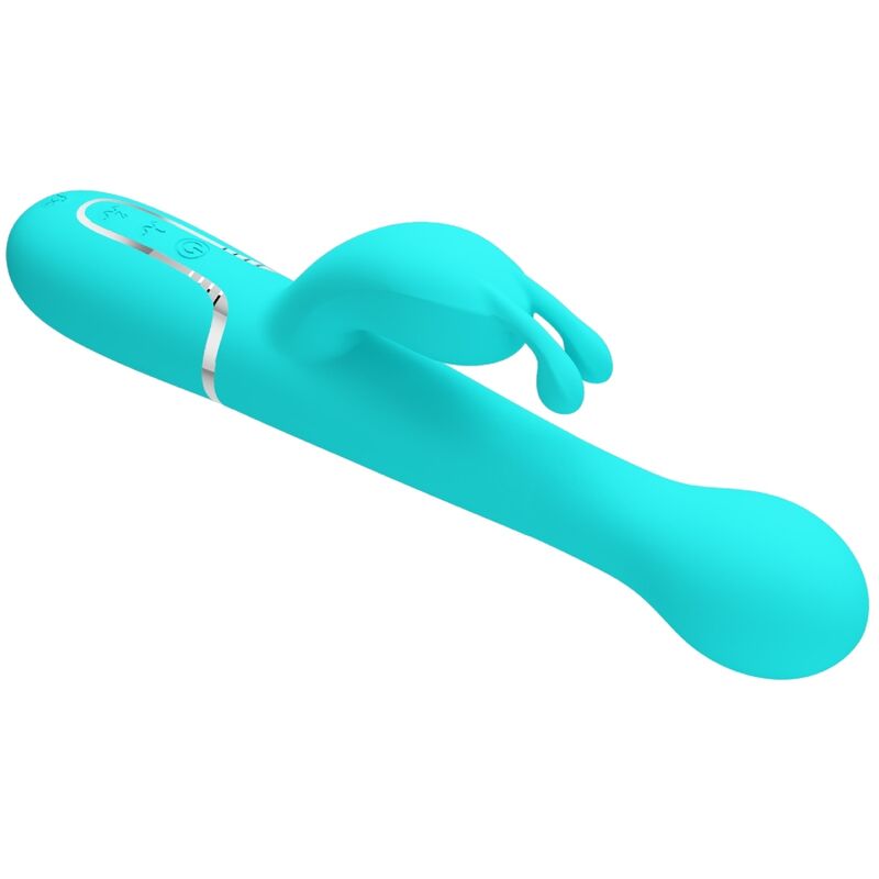 PRETTY LOVE - DEJON VIBRADOR RABBIT 3 EN 1 MULTIFUNCIÓN VERDE AGUA - Imagen 10