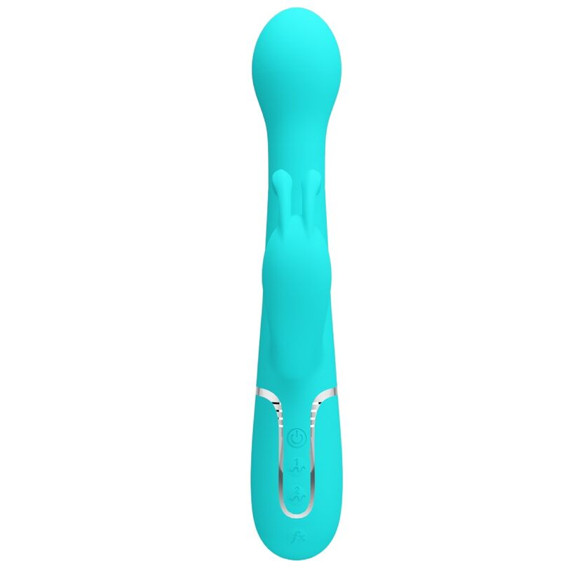 PRETTY LOVE - DEJON VIBRADOR RABBIT 3 EN 1 MULTIFUNCIÓN VERDE AGUA - Imagen 7