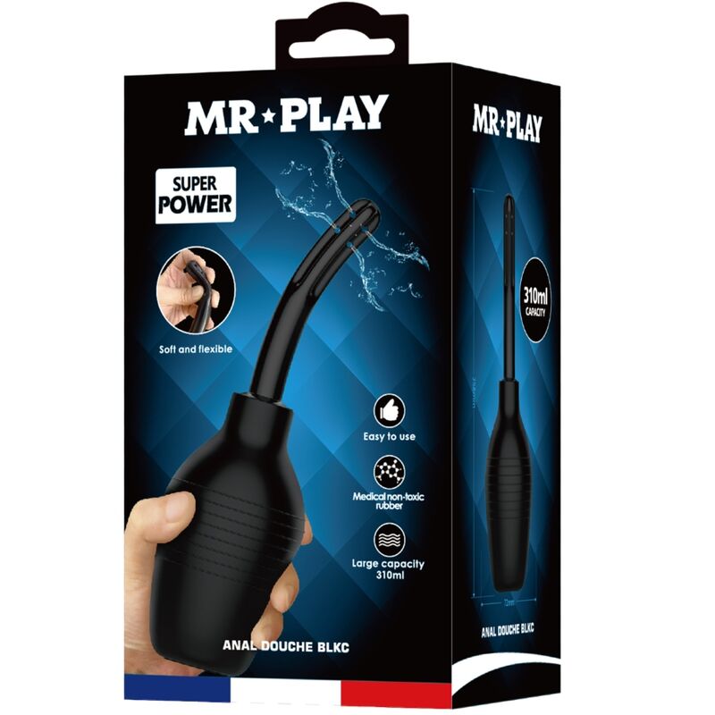MR PLAY - DUCHA ANAL BLKC SUPER POWER NEGRO - Imagen 3