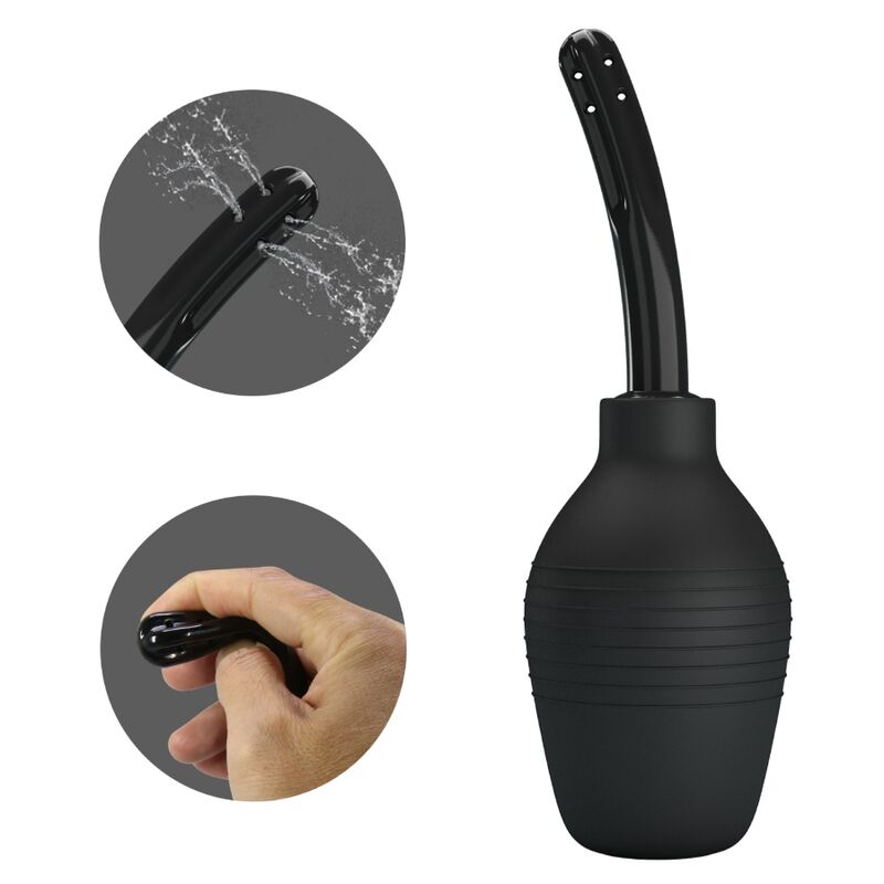 MR PLAY - DUCHA ANAL BLKC SUPER POWER NEGRO - Imagen 2