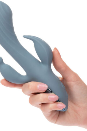CALEXOTICS - VIBRADOR TRIPLE ÉXTASIS GRIS