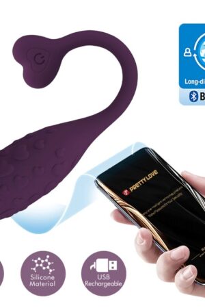 PRETTY LOVE - FISHERMAN HUEVO VIBRADOR LILA CONTROLADO POR APP