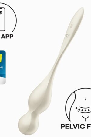 SATISFYER - LOVE BIRDS BOLAS KEGEL VIBRADORAS BLANCO