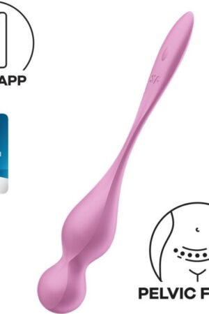 SATISFYER - LOVE BIRDS BOLAS KEGEL VIBRADORAS ROSA