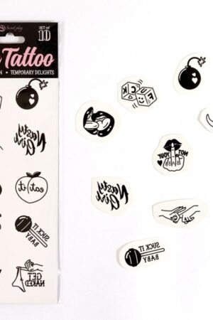 SECRET PLAY - SET DE 10 TATTOOS TEMPORALES SPICY COLLECTION