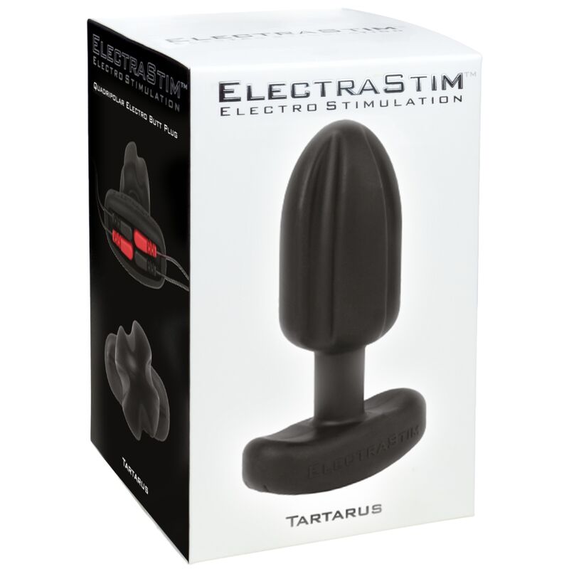 ELECTRASTIM - TARTARUS PLUG ANAL SILICONA QUADRIPOLAR NEGRO - Imagen 2