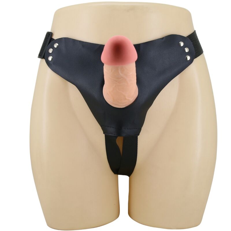 PRETTY LOVE - MAVIS HARNESS BRIEFS UNIVERSAL CON DILDO 19 CM NATURAL - Imagen 3