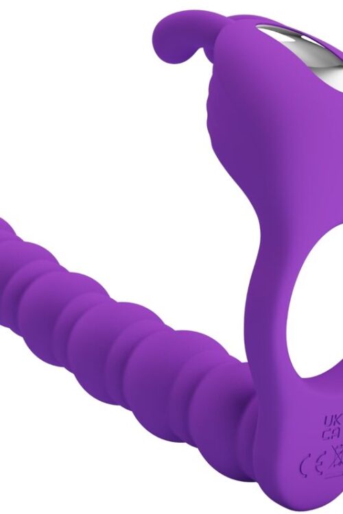 PRETTY LOVE – BLACKNEY ANILLO PENE CON PLUG VIBRADOR LILA