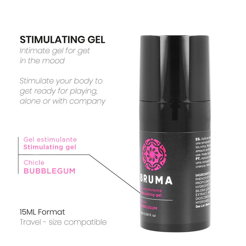 BRUMA - ONAGRA ORGASM GEL SABOR CHICLE 15 ML - Imagen 3