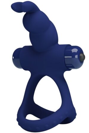 PRETTY LOVE - LUCHITO DOBLE ANILLO VIBRADOR RABBIT AZUL