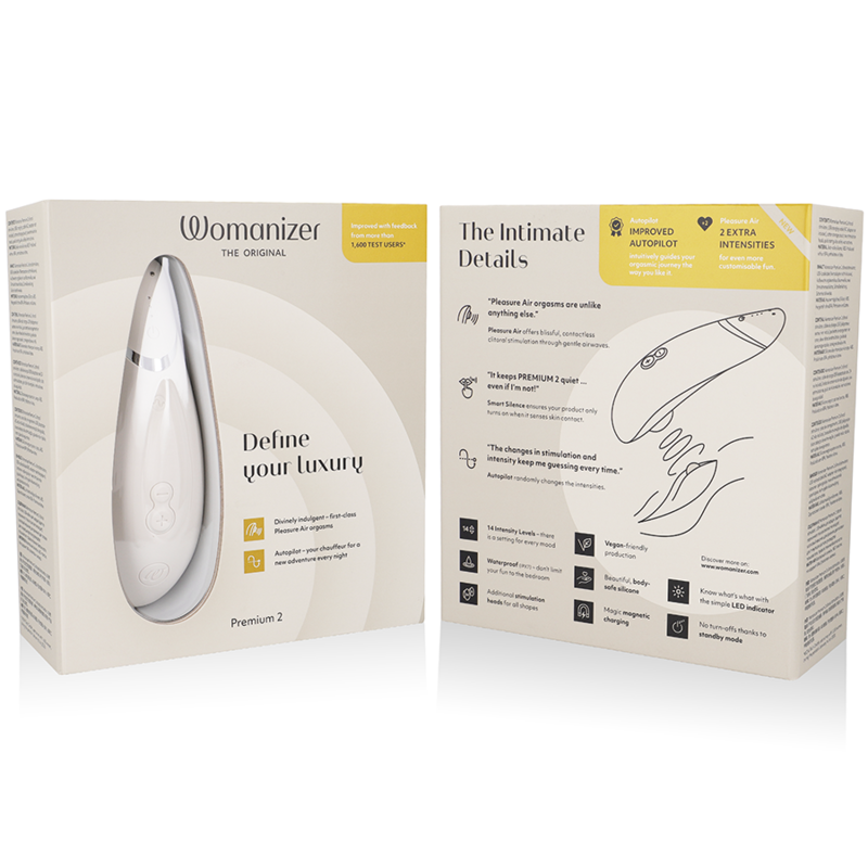 WOMANIZER - PREMIUM 2 ESTIMULADOR DE CLÍTORIS GRIS - Imagen 4