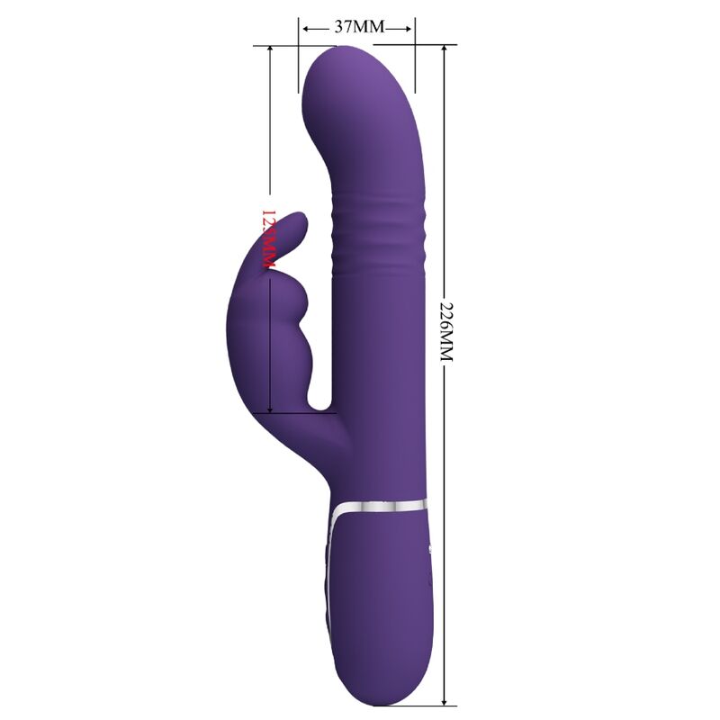 PRETTY LOVE - COALE VIBRADOR RABBIT 4 EN 1 MORADO - Imagen 5