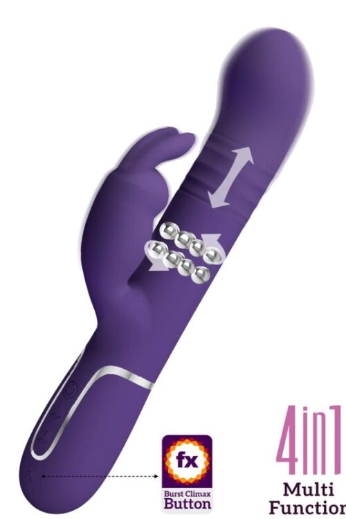 PRETTY LOVE – COALE VIBRADOR RABBIT 4 EN 1 MORADO