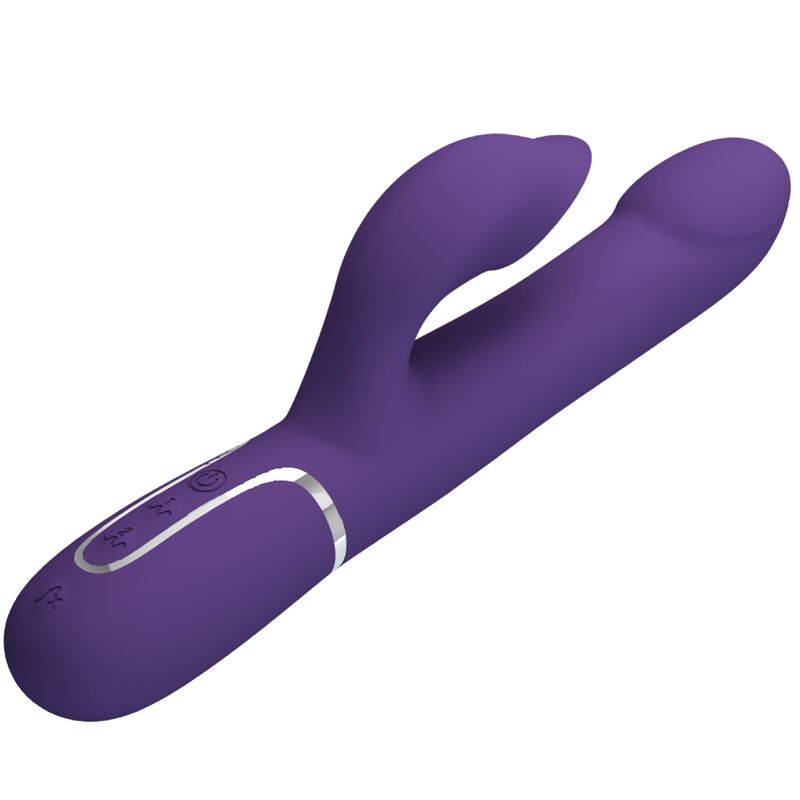 PRETTY LOVE - ZALIN VIBRADOR RABBIT PERLAS 4 EN 1 MORADO - Imagen 9