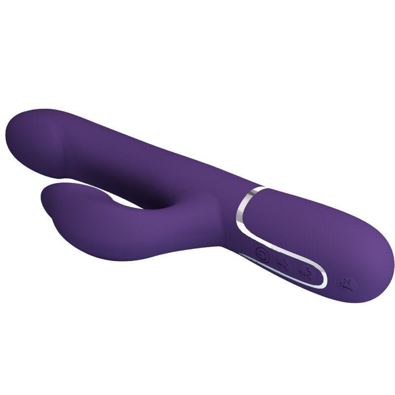 PRETTY LOVE - ZALIN VIBRADOR RABBIT PERLAS 4 EN 1 MORADO - Imagen 6