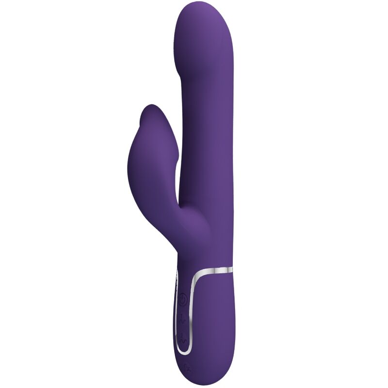 PRETTY LOVE - ZALIN VIBRADOR RABBIT PERLAS 4 EN 1 MORADO - Imagen 11