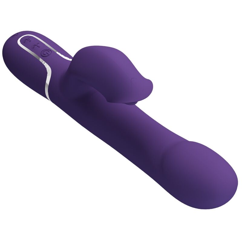 PRETTY LOVE - ZALIN VIBRADOR RABBIT PERLAS 4 EN 1 MORADO - Imagen 8