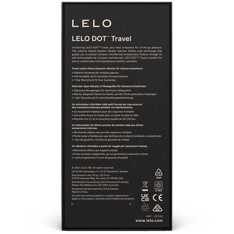 LELO - DOT TRAVEL ESTIMULADOR DE CLÍTORIS ROSA - Imagen 3
