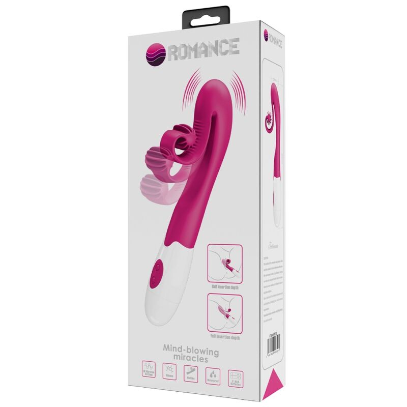 ROMANCE - VIBRADOR Y ESTIMULADOR 30 VELOCIDADES ROSA - Imagen 6
