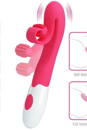 ROMANCE - VIBRADOR Y ESTIMULADOR 30 VELOCIDADES ROSA