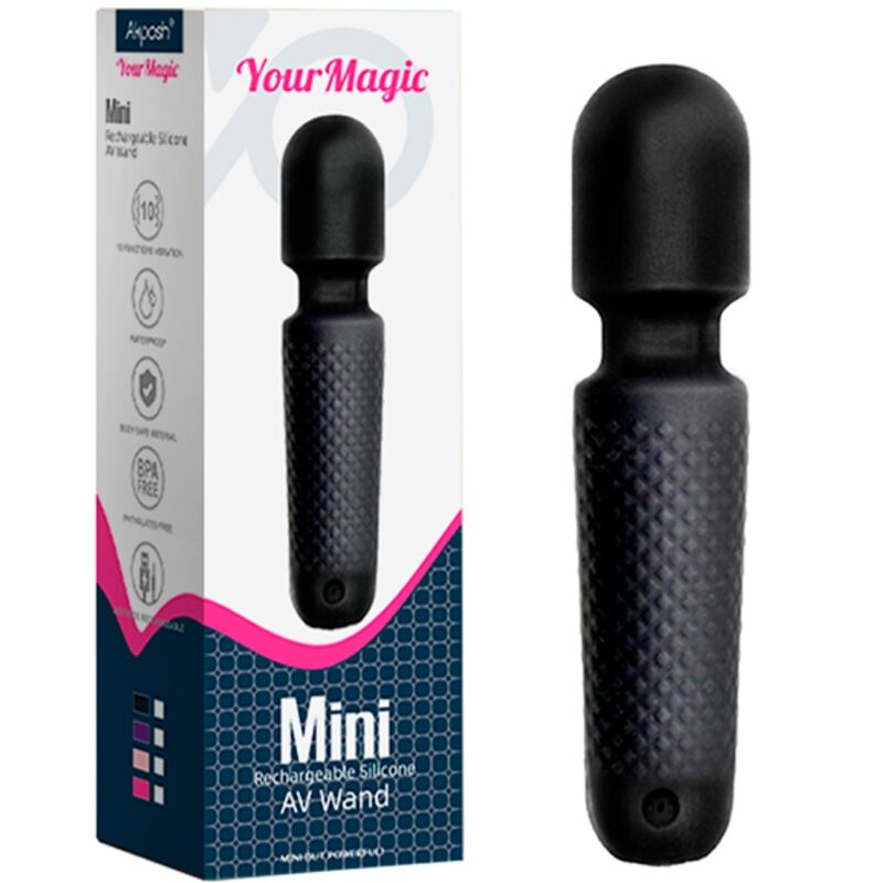 ARMONY - YOUR MAGIC MASAJEADOR & VIBRADOR RECARGABLE 10 VIBRACIONES SILICONA NEGRO - Imagen 3