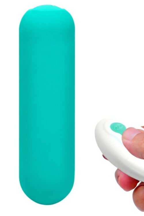 ARMONY – SPLASH JOIE BALA VIBRADORA SILICONA CONTROL REMOTO 10 VIBRACIONES 75 X 19 CM VERDE