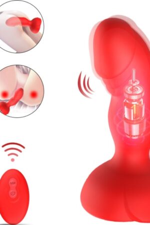 ARMONY - EXTREME A BLOOM ROSA VIBRADOR & PLUG ANAL CONTROL REMOTO ROJO