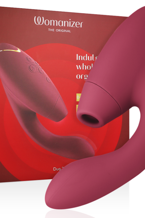 WOMANIZER – DUO 2 ESTIMULADOR BURDEOS