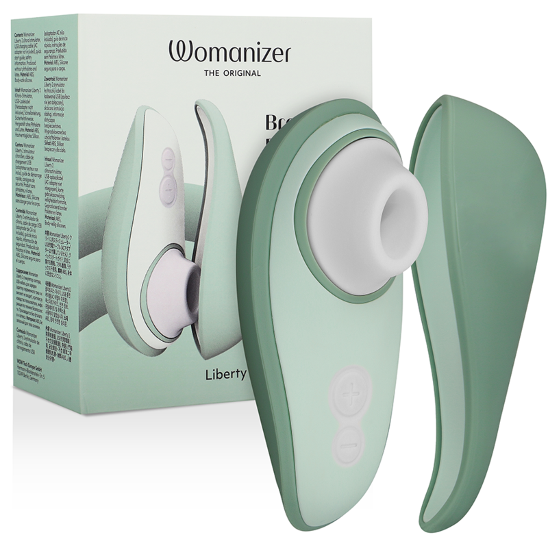 WOMANIZER – LIBERTY 2 ESTIMULADOR & SUCCIONADOR CLITORIS VERDE CLARO