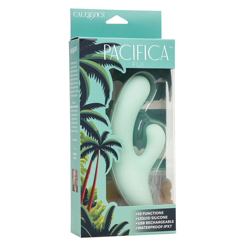 CALEXOTICS - PACIFICA FIJI VIBRADOR Y ESTIMULADOR PUNTO G 10 VIBRACIONES AQUA - Imagen 10