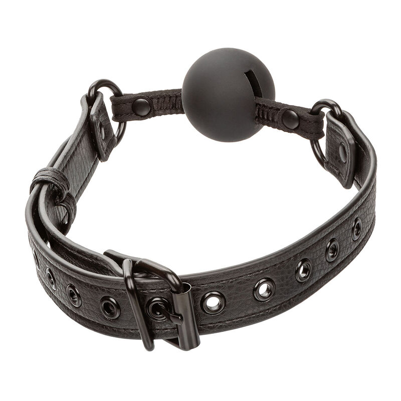 CALEXOTICS - NOCTURNAL MORDAZA DE BOLA SILICONA NEGRO - Imagen 6