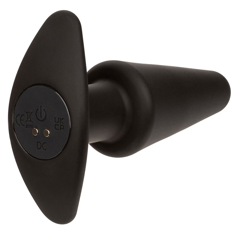 CALEXOTICS - ROCK BOTTOM PLUG ANAL CÓNICO 10 VIBRACIONES SILICONA NEGRO - Imagen 8